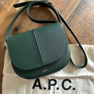 A.P.C. Betty Crossbody Bag in Forest Green